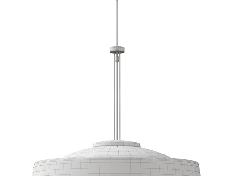Brass and Glass Suspension Light 3D-Modell