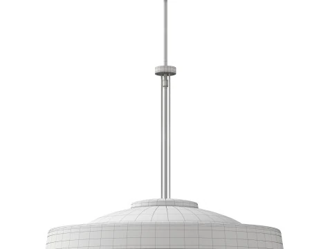 Brass and Glass Suspension Light 3D Model