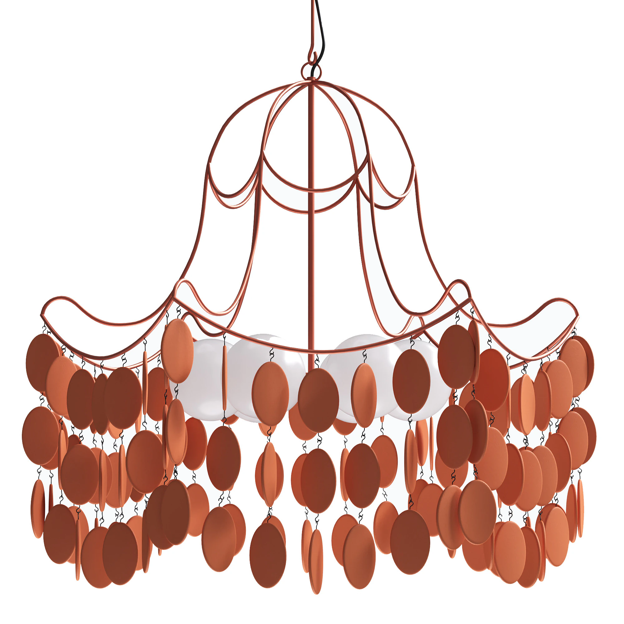 Chandelier LILEA M 3D Model .c4d .max .obj .3ds .fbx .stl .blend 