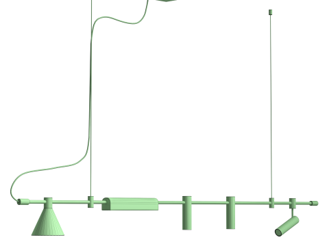 Chandelier THE MODERN by Romatti 115 Modelo 3D
