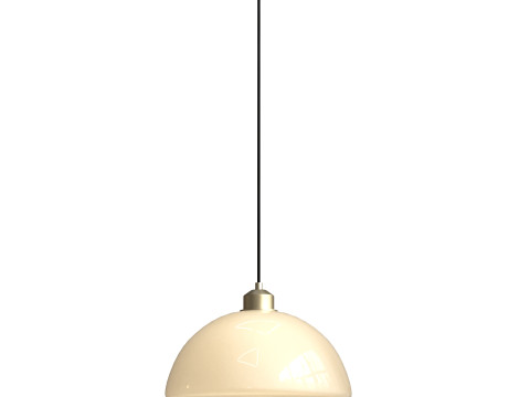 Cream UFO Pendant Light 3D Model