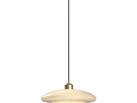 Cream UFO Pendant Light 3D Model