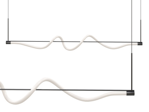 Cursive LED Linear Pendant Modèle 3D