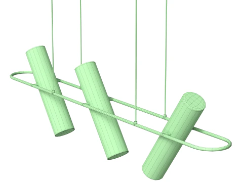 Designer Chandelier Jeb Pendant Lamp A 3D Model