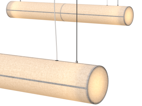 Hashira Linear Pendant Lamp Raw Modelo 3D
