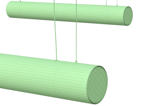 Hashira Linear Pendant Lamp Raw 3D Model