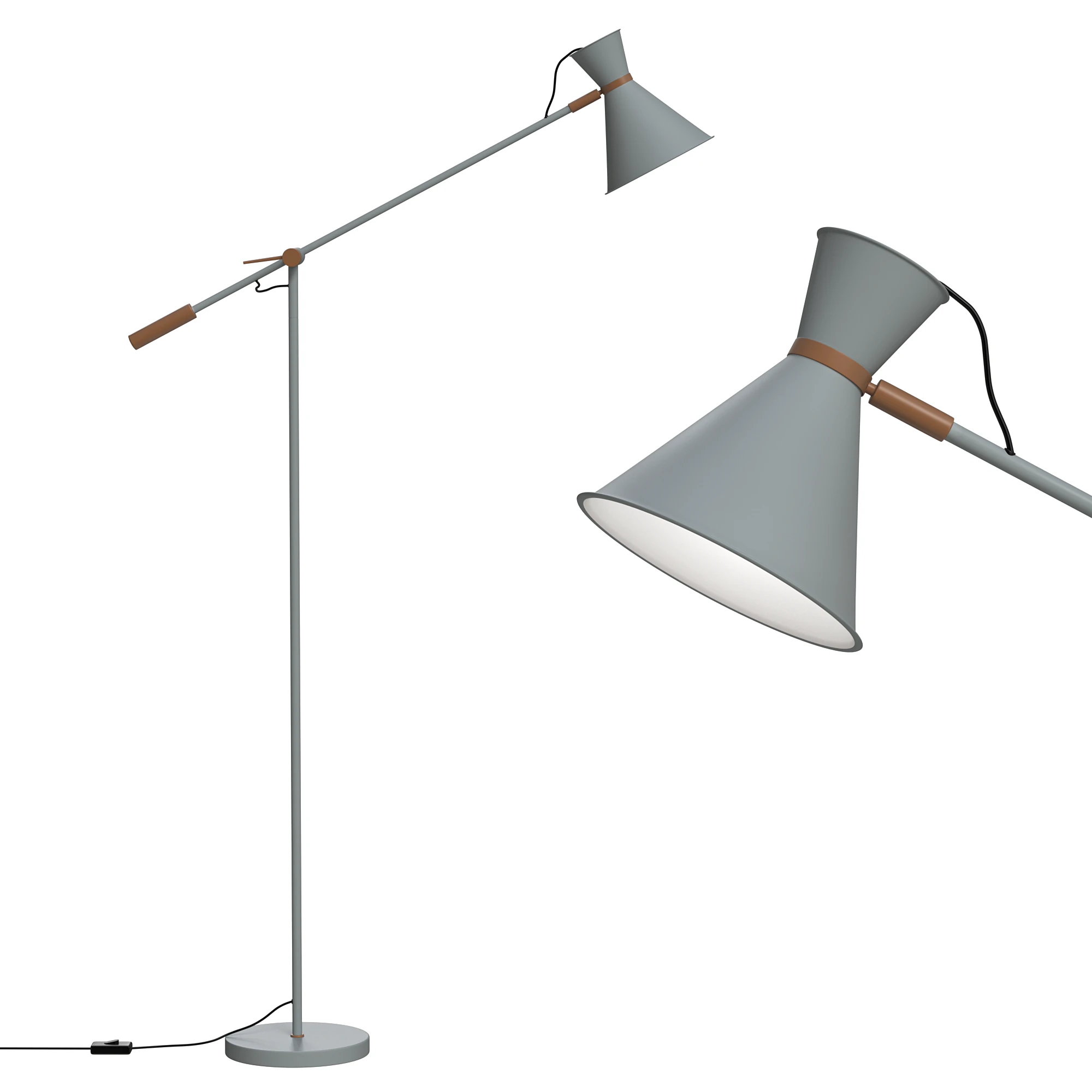 Raffi Floor Lamp 3D Model .c4d .max .obj .3ds .fbx .stl .blend 