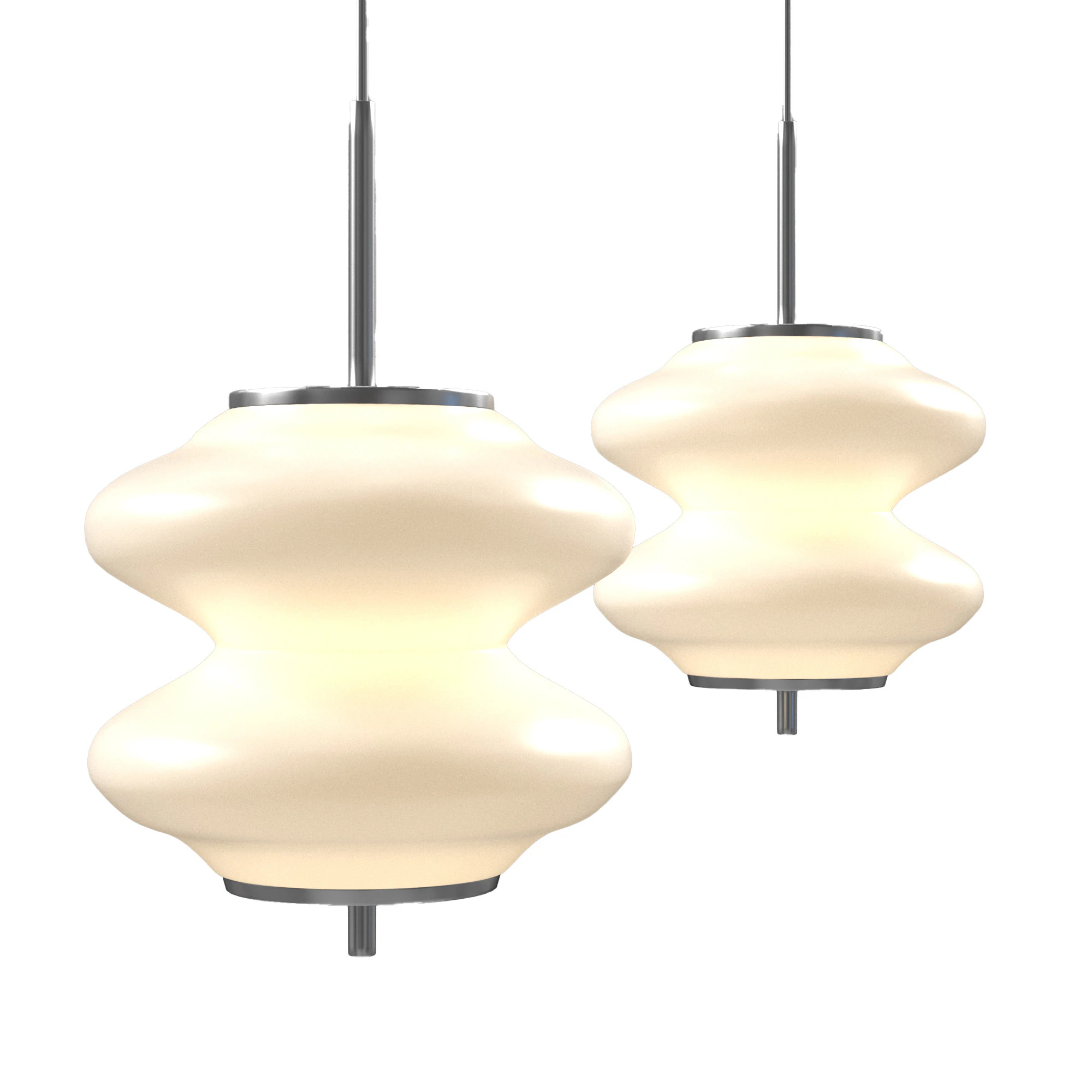 Tubular Pendant Light 3D Model .c4d .max .obj .3ds .fbx .stl .blend