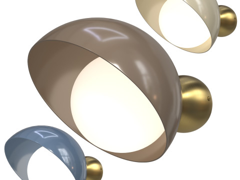 Wall lamp Aurora Cappucino from Italamp 3D Модель