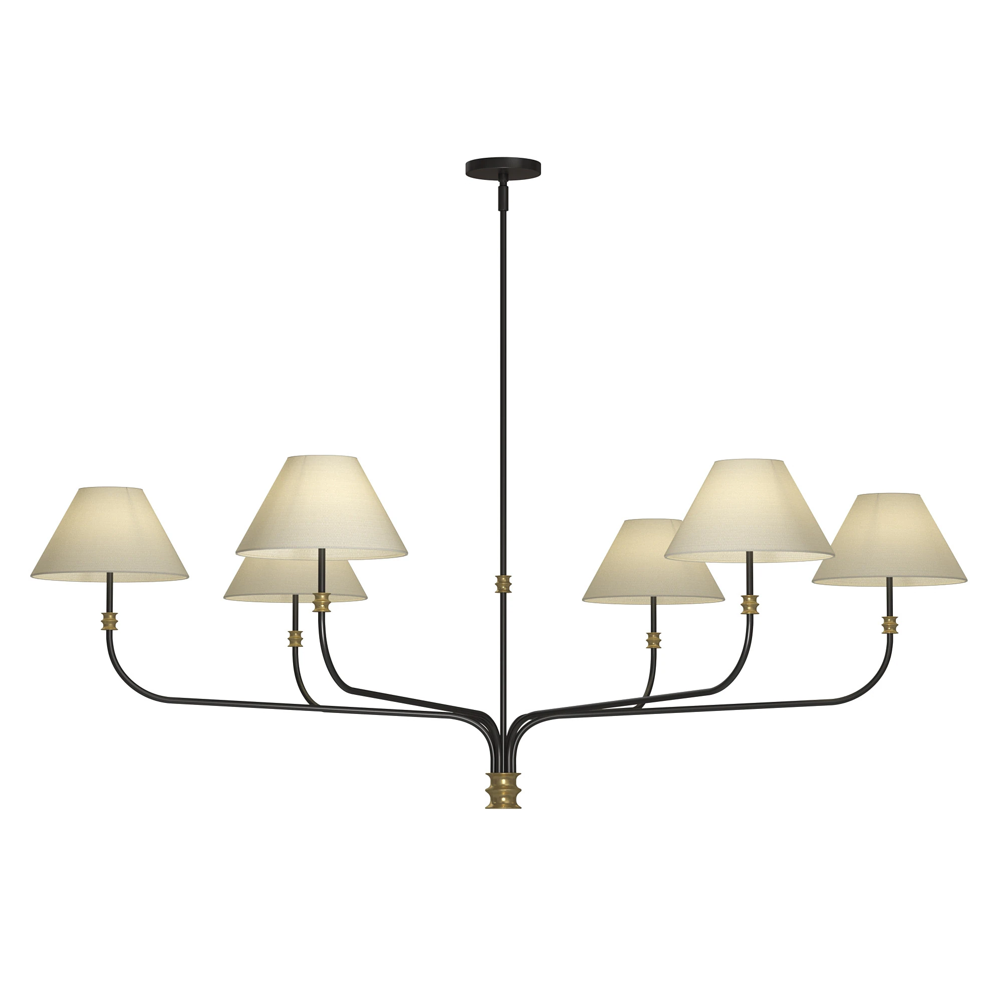 Collins Round Chandelier 3D Model .c4d .max .obj .3ds .fbx .stl .blend 