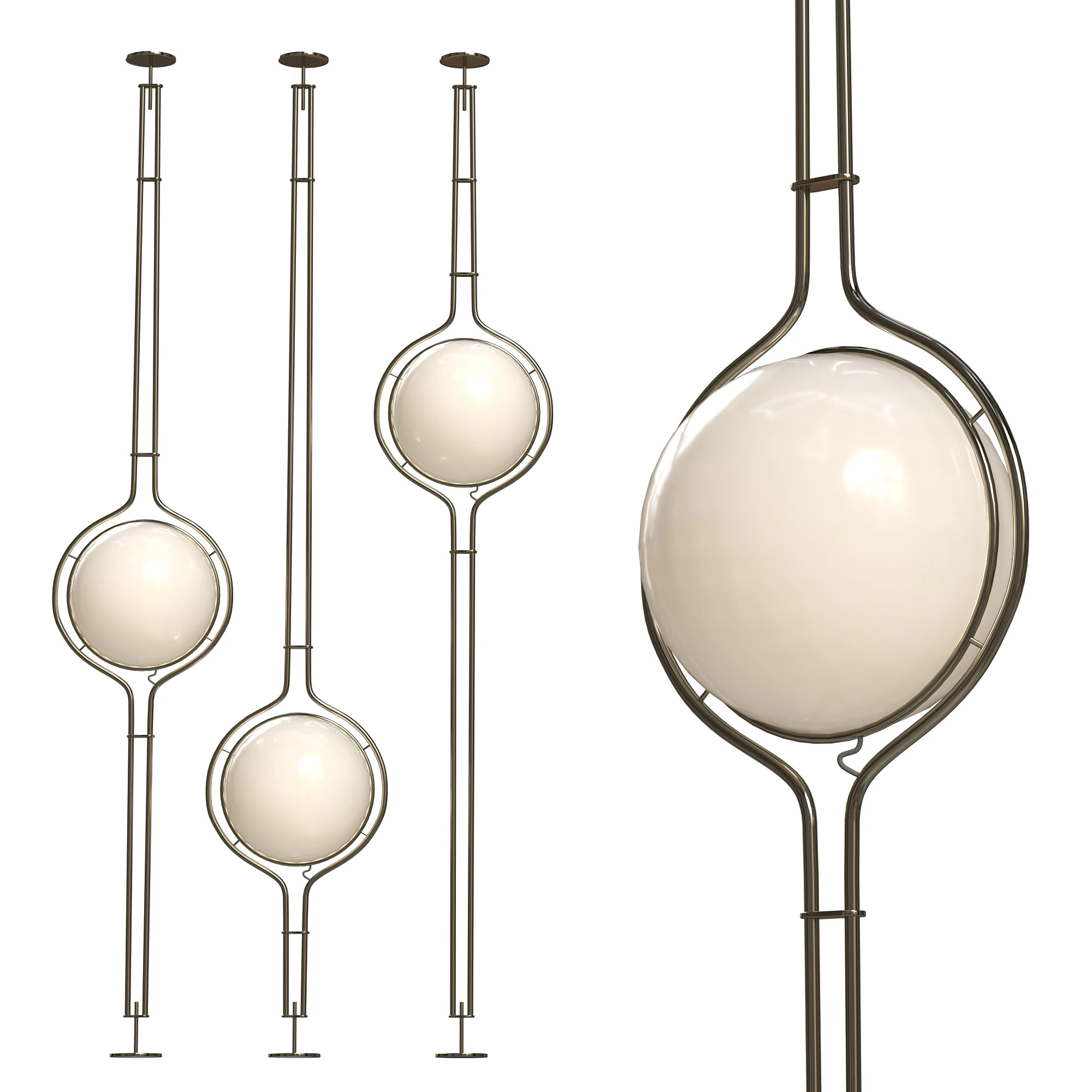 Dana floor lamp 3D Model .c4d .max .obj .3ds .fbx .stl .blend
