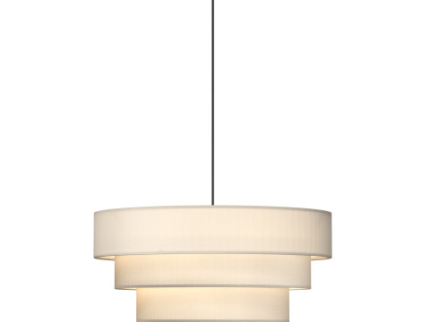 Fia - tiered linen lampshade 3D Модель