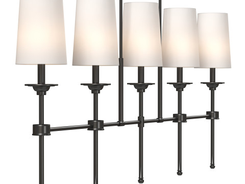 Hayse 5 - Light Dimmable Linear Chandelier 3D Модель
