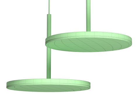 Pendant lamp MAGDALENA BLACK Modèle 3D