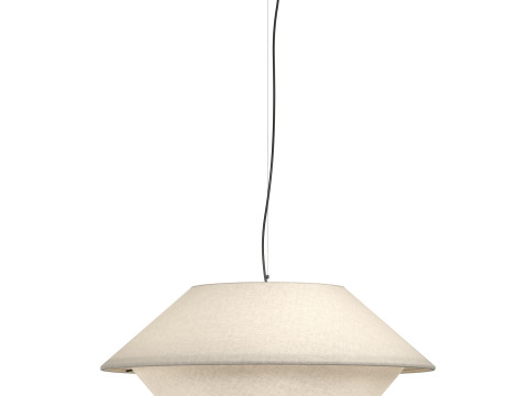 Mccarthy Pendant - Beige Linen 3Dモデル