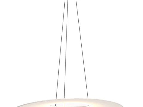 Modern Round LED Pendant 3D Model