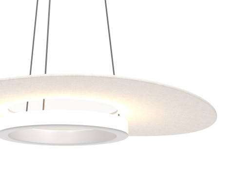 Modern Round LED Pendant 3D Model