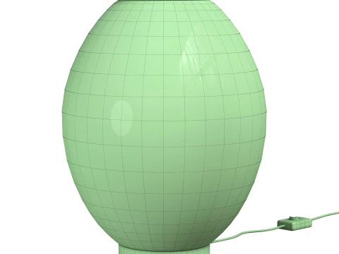 Moon Globe and Moon Faceted Lanterns 3D Model