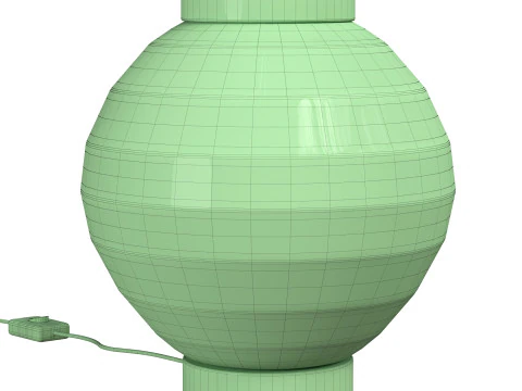 Moon Globe and Moon Faceted Lanterns 3D Model