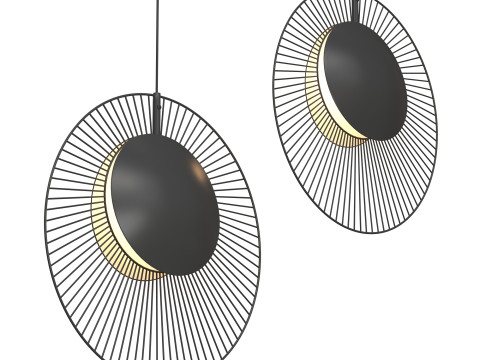 Pendant lamp MAGDALENA BLACK 3Dモデル
