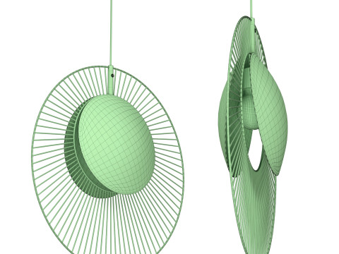 Pendant lamp MAGDALENA BLACK 3Dモデル