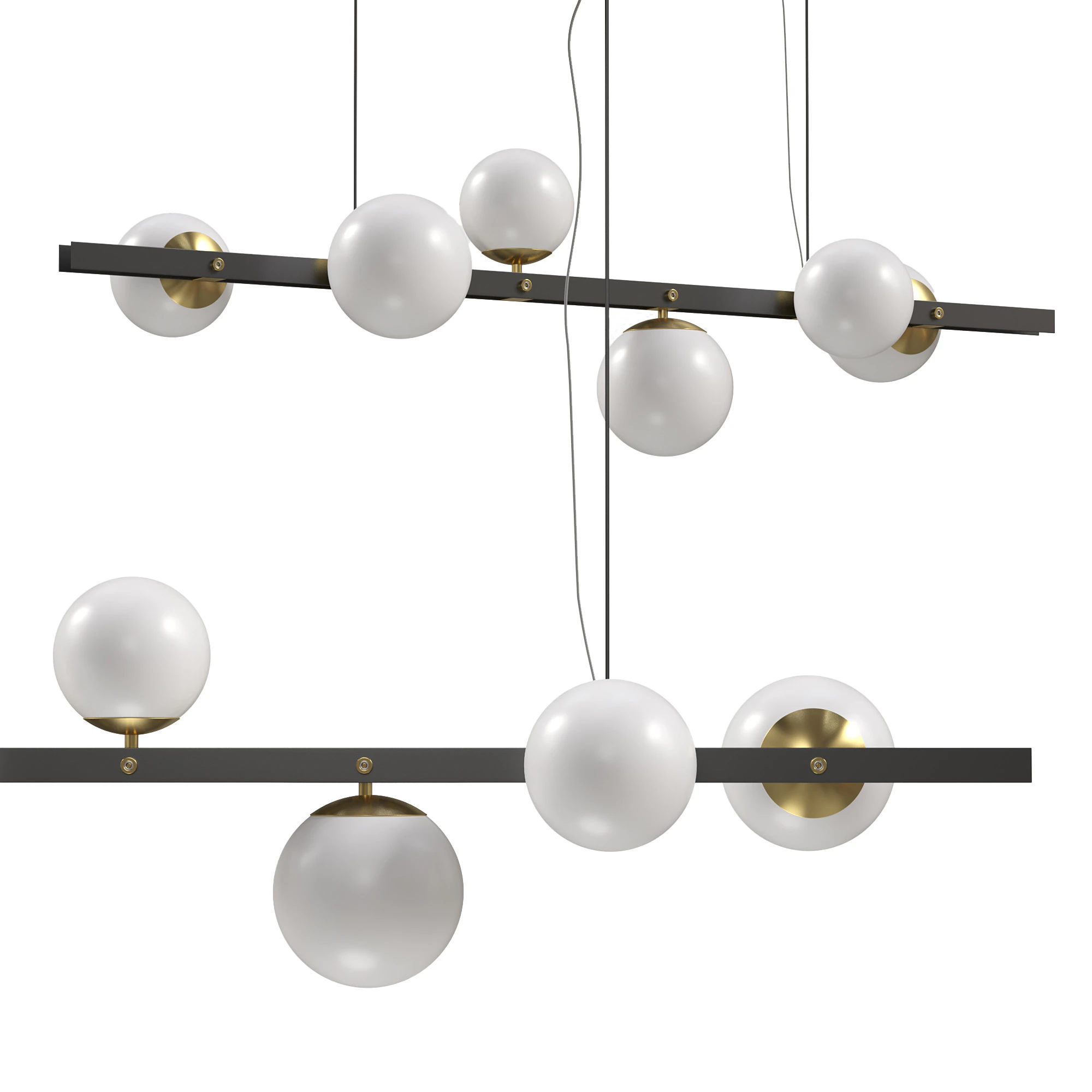 Rail row lamp JUDITH 3D Model .c4d .max .obj .3ds .fbx .stl .blend 