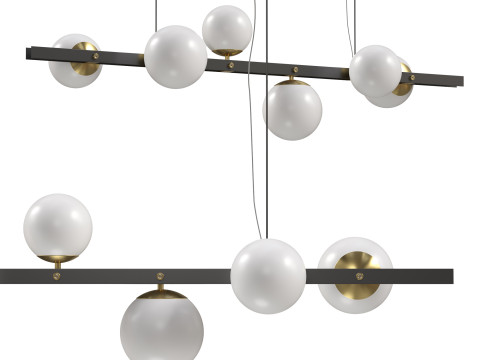 Rail row lamp JUDITH 3D-Modell
