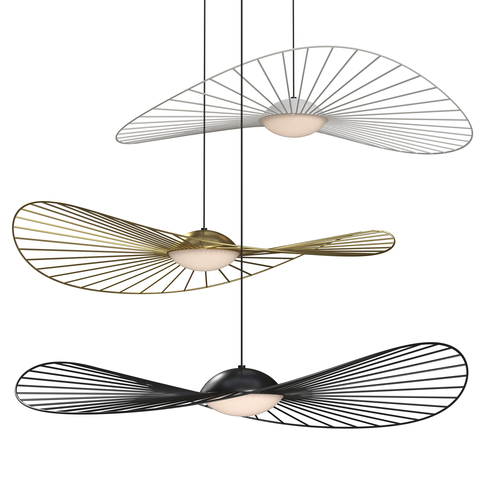 Vertigo Nova LED Pendant 3D Model .c4d .max .obj .3ds .fbx .stl .blend 