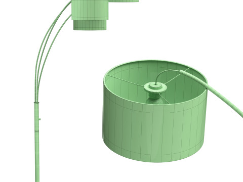 Waukena Tree Floor Lamp Modello 3D