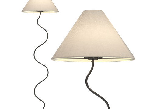 Zigzag Floor Lamp 3D Model
