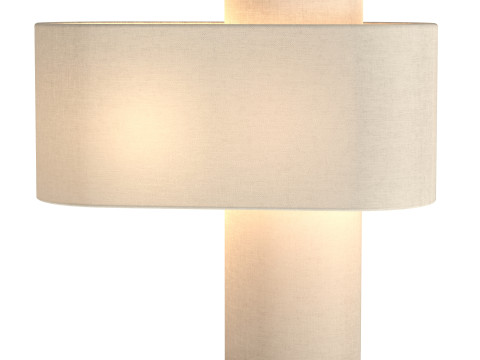 Beige Heron Table Lamp 3D Model