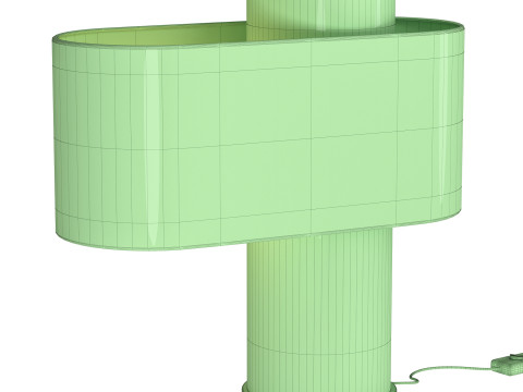 Beige Heron Table Lamp Modello 3D