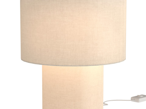 Beige Heron Table Lamp A 3D Model
