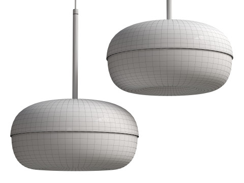 BLSVERK Beige Pendant Lamp Modello 3D