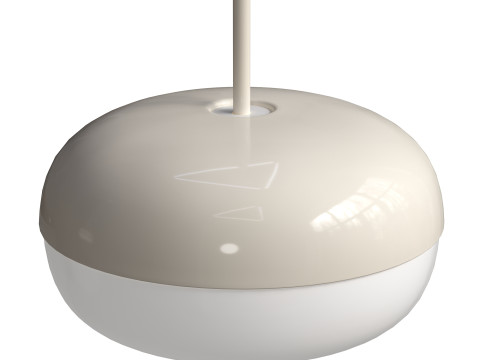 BLSVERK Beige Pendant Lamp Modello 3D
