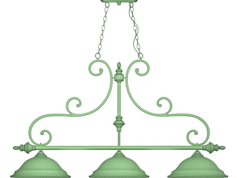 Chandler 3 Light Island Bronze 3D Model