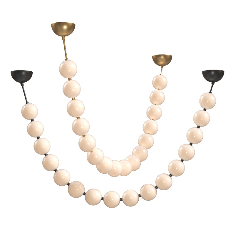 Collier De Perles Chandelier 3Dモデル .c4d .max .obj .3ds .fbx .stl .blend