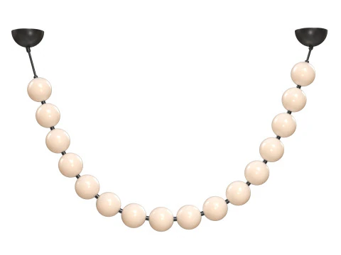 Collier De Perles Chandelier 3D Model