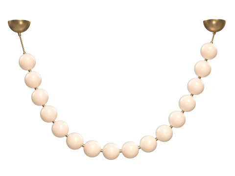 Collier De Perles Chandelier 3D Model