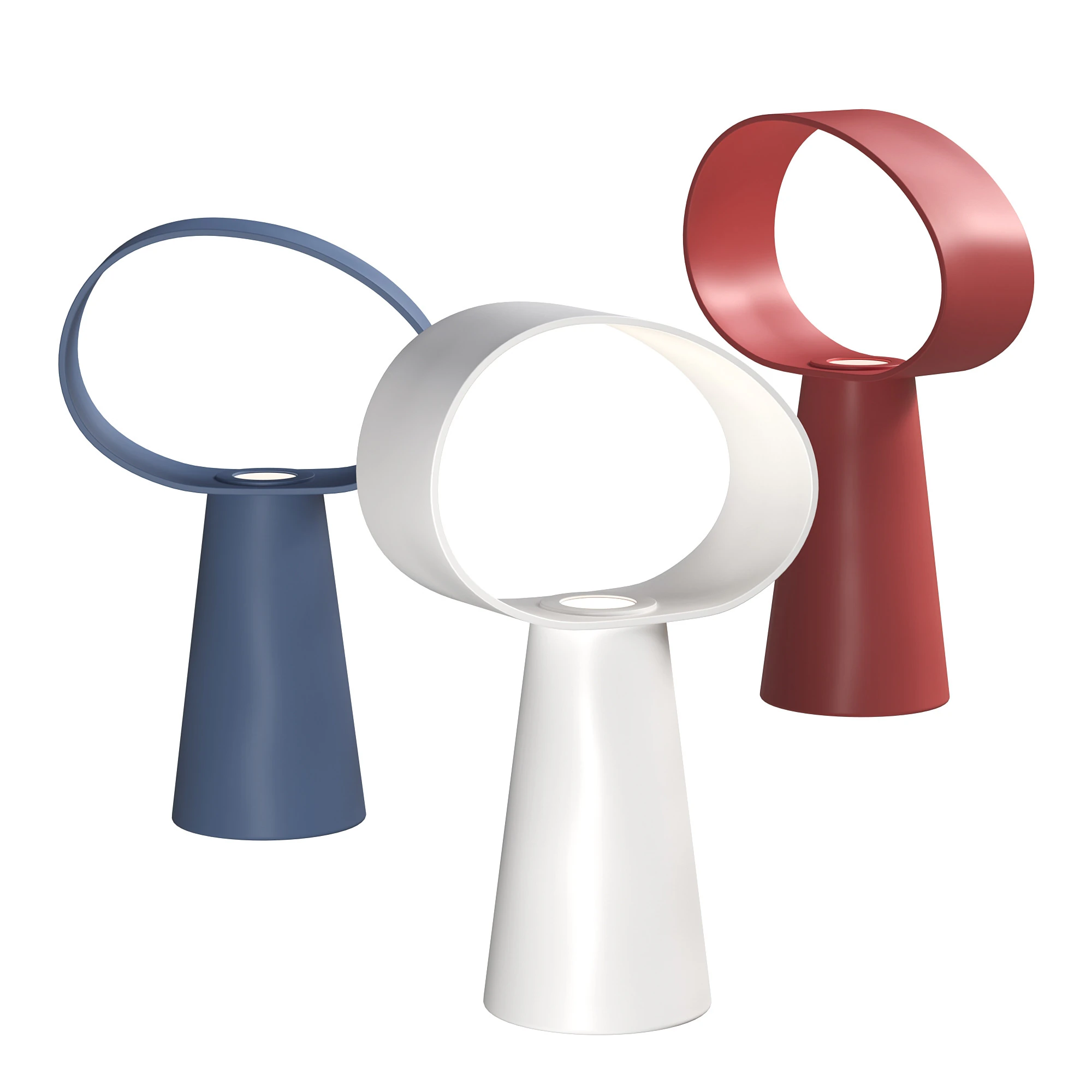 Eclipse Table Lamp 3D Model .c4d .max .obj .3ds .fbx .stl .blend 