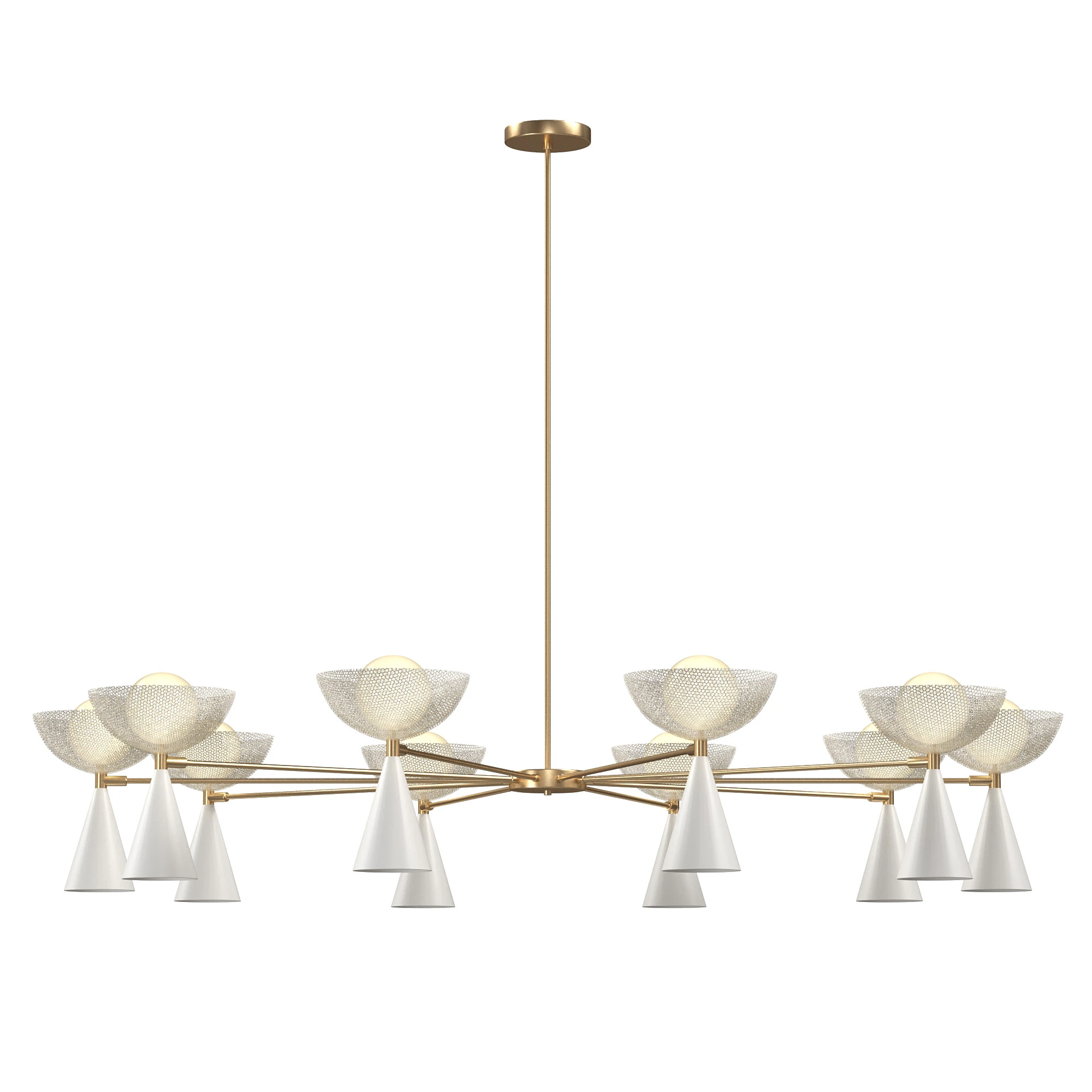 Grand Molto chandelier 3D Model .c4d .max .obj .3ds .fbx .stl .blend 