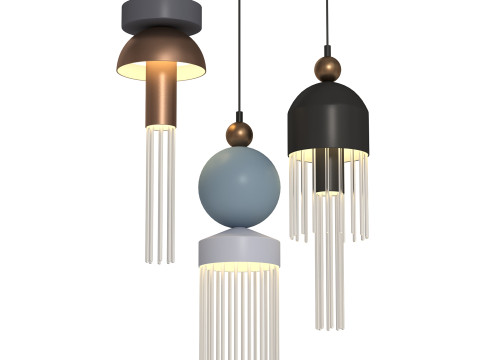 ImperiumLoft Pleiades Pendant Light 3D Модель