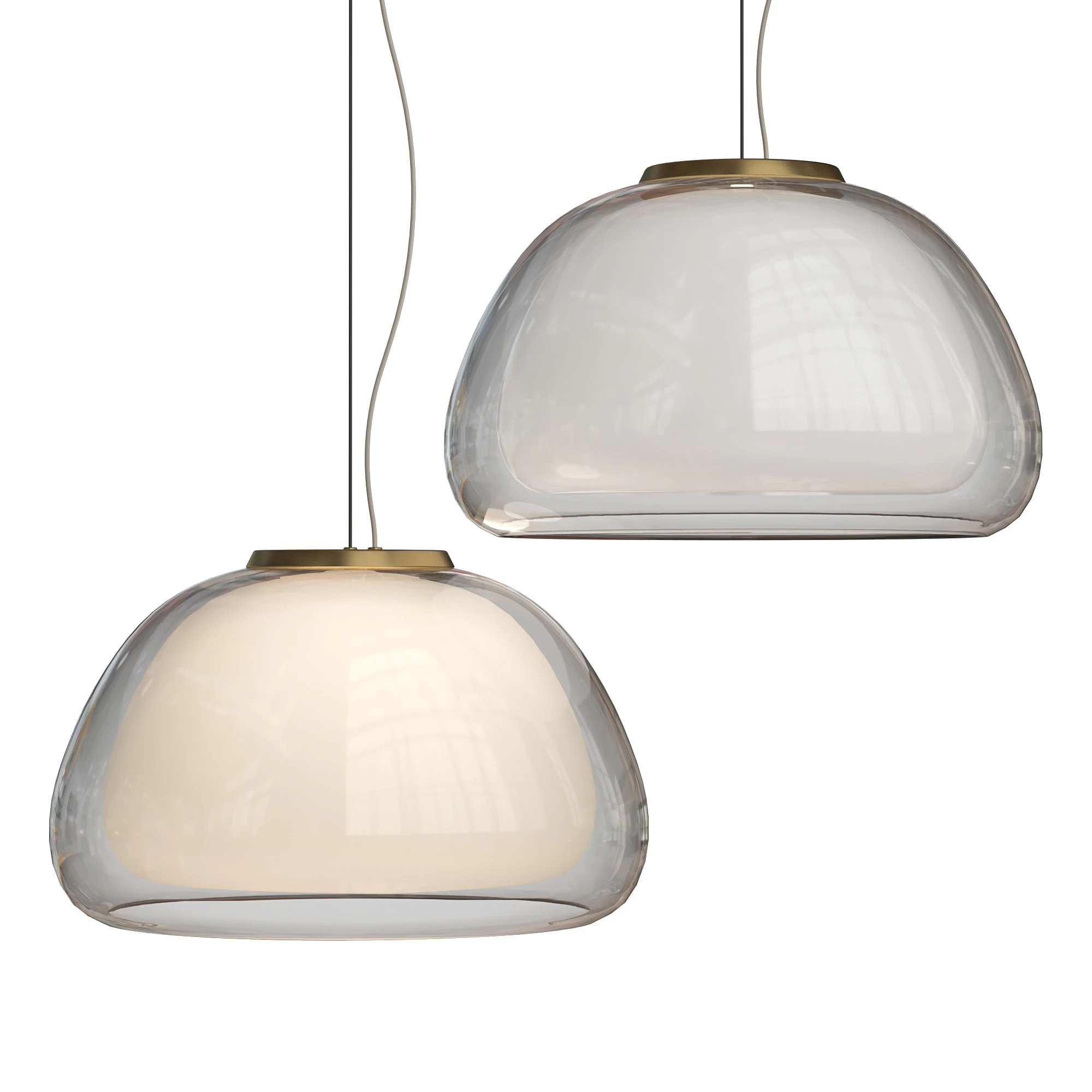 Jelly Pendant Light 3D Model .c4d .max .obj .3ds .fbx .stl .blend 