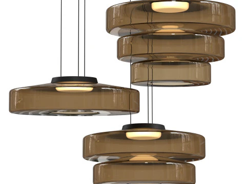 Lampa wisząca z serii Levels Lampa wisząca z serii Levels Model 3D