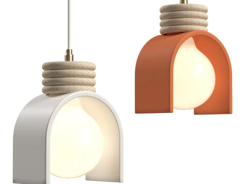 Місячний підвісний світильник 3D Модель