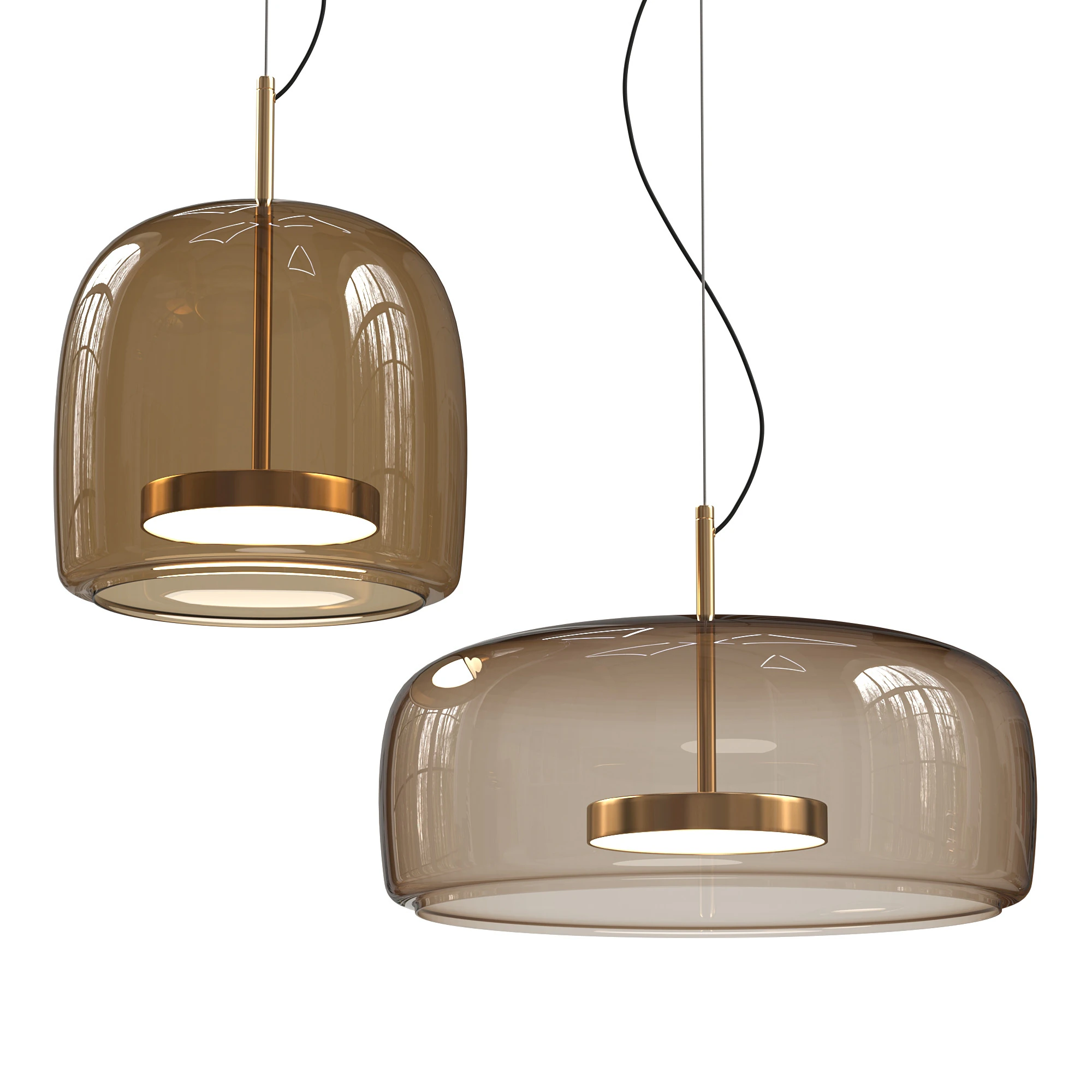 Pendant lamp DAUPHIN 3D Model .c4d .max .obj .3ds .fbx .stl .blend