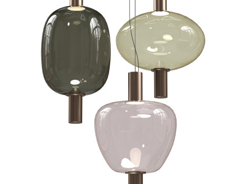 Vistosi Riflesso Pendant Light Model 3D