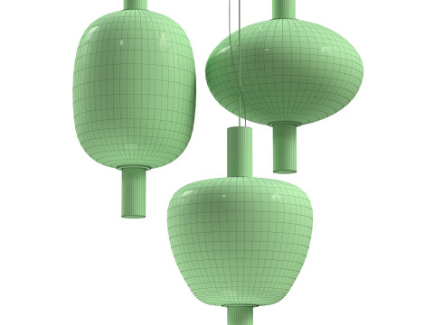 Vistosi Riflesso Pendant Light Model 3D