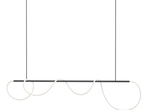 Warrick Chandelier Black Model 3D