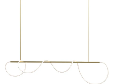 Warrick Chandelier Black 3D Model